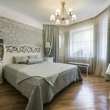 Combined curtains: types, design, ideas of combinations of fabrics, decoration-1