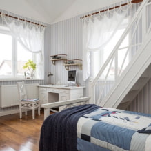 Short curtains to the windowsill: types, design ideas, fabrics, decor, color, attachment to the cornice-7