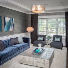 Night curtains: types, design, drawings, colors, attachment to the cornice, decor-0