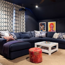 Night curtains: types, design, drawings, colors, attachment to the cornice, decor-1