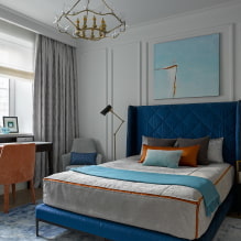 Night curtains: types, design, drawings, colors, attachment to the cornice, decor-3