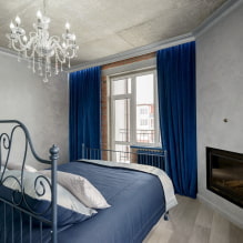 Night curtains: types, design, drawings, colors, attachment to the cornice, decor-8