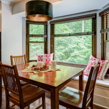 Curtains for the bay window: types, design, colors, decor, bay window forms-4