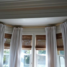 Cornice for a bay window: types, options for attachment points, materials, choice depending on the shape-6