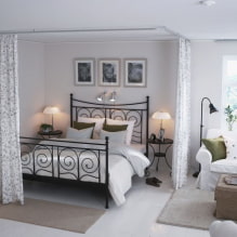 Zoning a room with curtains: pros and cons, types, modern ideas of dividing into two zones-0