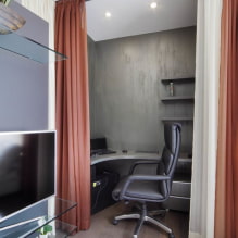 Zoning a room with curtains: pros and cons, types, modern ideas of dividing into two zones-5