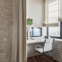 Zoning a room with curtains: pros and cons, types, modern ideas of dividing into two zones-7