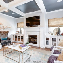 Roman blinds: photo, types, design, fabrics, color, mounting options, combination, decor-1