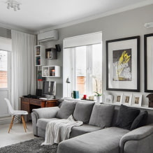 Design of curtains in the Scandinavian style: features, types, materials, colors-8