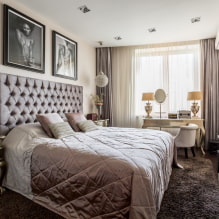 Plasterboard ceilings for the bedroom: photo, design, types of forms and structures-3