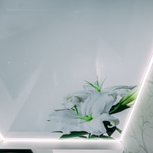 Stretch ceiling with lighting: types (perimeter, inside), color, ideas for different types of ceilings-4