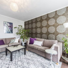 Matte stretch ceilings: types, color, lighting, design, photos in the interior-4