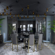 Matte stretch ceilings: types, color, lighting, design, photo in the interior-6