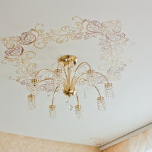 Fabric stretch ceilings: photos, pros and cons, types, design, color, lighting-8