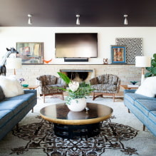 Black stretch ceiling: types, ideas for glossy and matte surfaces, combinations-2