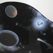 Black stretch ceiling: types, ideas for glossy and matte surfaces, combinations-8