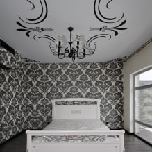 Stretch ceiling white: options for use in the interior-0