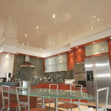 Types of stretch ceilings: materials, texture, color, types of structures, forms-0