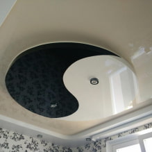 Types of stretch ceilings: materials, texture, color, types of structures, form-2