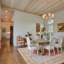 Lining ceiling: types, design ideas, color, figured decoration, lighting-5