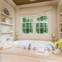 Brown ceiling: design, types (stretch, plasterboard, etc.), combinations, lighting-5