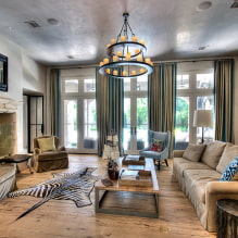 Gray ceiling in the interior: design, views (matte, gloss, satin), lighting, combination with walls-6