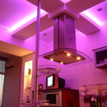 Illuminated ceiling: views by design, light sources, color, examples in the interior-2