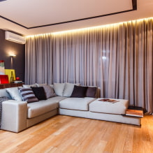 Illuminated ceiling: views by design, light sources, color, examples in the interior-3