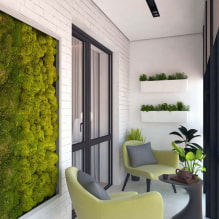 Ceiling decoration on a balcony or loggia: types of materials, color, design, lighting-5