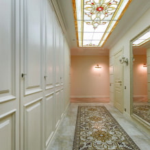 Stained-glass ceilings: types of structures, forms, drawings, stained-glass windows with illumination-0