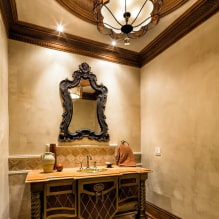 How to choose a ceiling plinth: types by material, texture, shape, size, color, design, type of ceiling-3