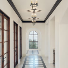 How to choose a ceiling plinth: types by material, texture, shape, size, color, design, type of ceiling-5