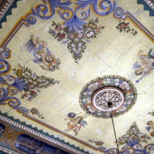 Types of ceiling decor: beams, fillets, stucco moldings, stickers, moldings, painting, frescoes, photo printing, etc.-0
