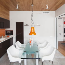 Laminate for the ceiling: color, design options, photo in the interior-1