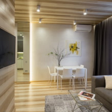 Laminate for the ceiling: color, design options, photo in the interior-2