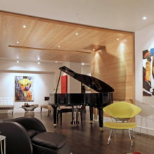 Laminate for the ceiling: color, design options, photo in the interior-8