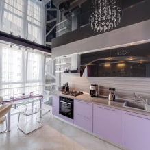 Mirrored ceiling in the interior - design ideas for stretch and suspended structures-0