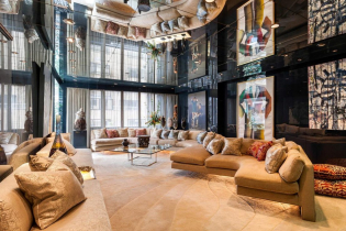 Mirrored ceiling in the interior - design ideas for stretch and suspended structures