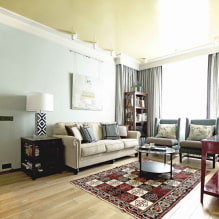 How to choose stretch ceilings: photos, types, colors, drawings, decor, original forms, lighting-3