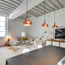 Ceiling design: drawings, shapes, decor, colors, photos in the interior-1