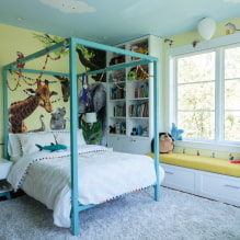 Wall decoration in the children's room: types of materials, color, decor, photo in the interior-8