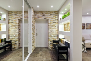 Walls in the hallway: types of finishes, color, design and decor, ideas for a small corridor