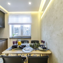 Decorative plaster in the kitchen: types, design ideas, colors, decoration of the apron-5