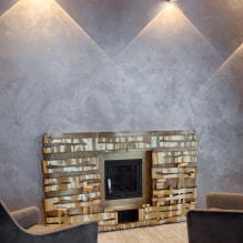 Decorative plaster: photos in the interior, types, design, color, drawings, applications-0