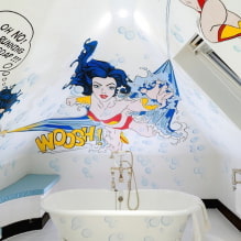 Wall decoration in the bathroom: types, design options, colors, decor examples-3