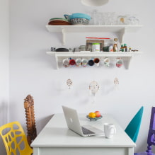 Kitchen wall decor: types of wall decorations, dining area design, corner decor, accent wall-7