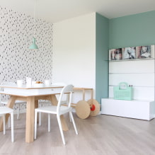 Wall color in the kitchen: tips for choosing, the most popular colors, combination with a headset-4