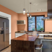 Wall color in the kitchen: tips for choosing, the most popular colors, combination with a headset-5