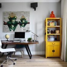 Pictures in the interior: types, themes, advice on choosing a shape and size, location-8