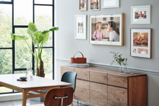 Wall decoration with photographs: design, location, theme, photo in the interior of the rooms